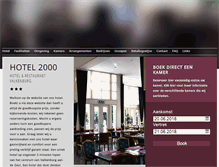 Tablet Screenshot of hotel2000.nl