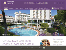 Tablet Screenshot of hotel2000.it